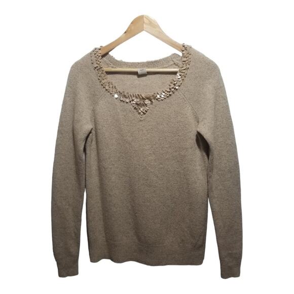 J. Crew 100% Lambs Wool Sweater Size Medium - Picture 2 of 4